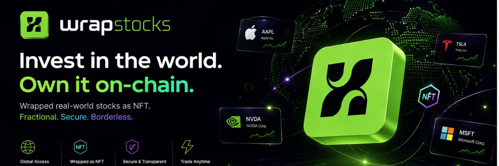 Wrapstocks — invest in the world, own it on-chain